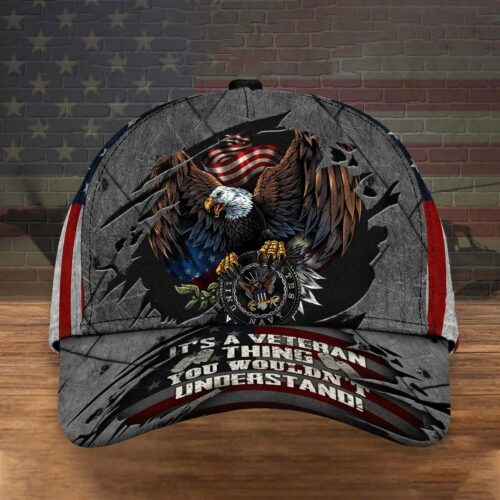 Eagle US Navy Hat It's A Veteran Thing You Wouldn't Understand USA Flag Navy Veteran Gifts