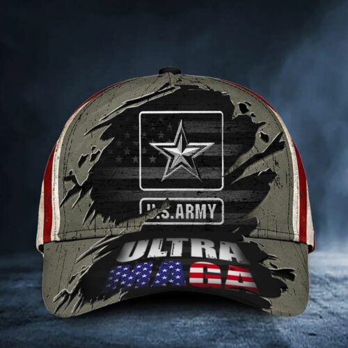 U.S Army Ultra Maga Hat American Flag Proud Of US Army