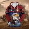 VETERAN UXVET30-MC Premium Microfleece Zip Hoodie