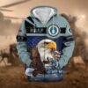 VETERAN UXVET31-AM Premium Microfleece Zip Hoodie