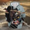 VETERAN UXVET42-MC Premium Microfleece Zip Hoodie
