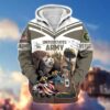 VETERAN UXVET28-SB Premium Microfleece Zip Hoodie