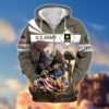 VETERAN UXVET30-AF Premium Microfleece Zip Hoodie