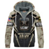 VETERAN UXVET28-AM Premium Heavy Fleece Zip Hoodie