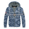 VETERAN UXVET30-AM Premium Heavy Fleece Zip Hoodie