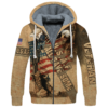 AIR FORCE HLT-1210-AF-02 Premium Heavy Fleece Zip Hoodie