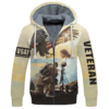 VETERAN HBLVTR56 Premium Heavy Fleece Zip Hoodie