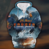 NAVY HLT-1210-NV-01 Premium Microfleece Zip Hoodie