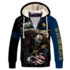 NAVY HLT-0311-NV-01 Premium Heavy Fleece Zip Hoodie