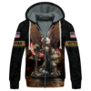 VETERAN NV-VETERAN-12 Premium Heavy Fleece Zip Hoodie