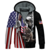 VETERAN DBA-VTR-09 Premium Heavy Fleece Zip Hoodie