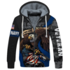 NAVY NTD-2810-NA-01 Premium Heavy Fleece Zip Hoodie