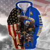 AIR FORCE HLT-2110-AF-01 Premium Microfleece Zip Hoodie