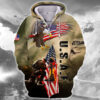 AIR FORCE HLT-1810-AF-02 Premium Microfleece Zip Hoodie