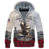 VETERAN HBL-VTR-19 Premium Heavy Fleece Zip Hoodie