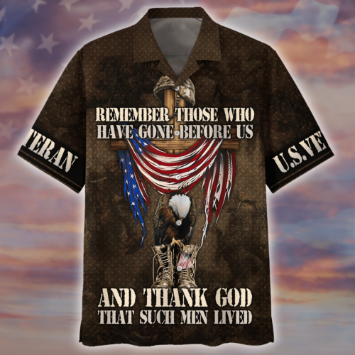 VETERAN UXVET27-CG Premium Hawaiian Shirt