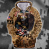 AIR FORCE HLT-1110-AF-02 Premium Microfleece Zip Hoodie