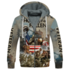VETERAN HBL-VTR-22 Premium Heavy Fleece Zip Hoodie