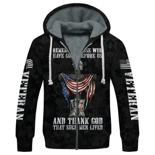 VETERAN NV-VTR-40 Premium Heavy Fleece Zip Hoodie