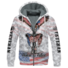 VETERAN NV-VTR-45 Premium Heavy Fleece Zip Hoodie