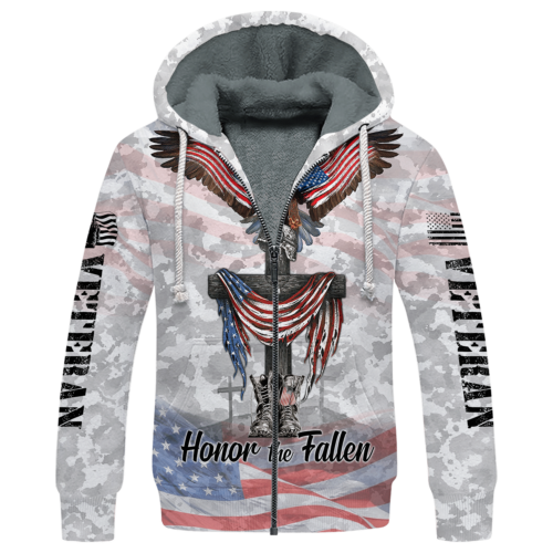 VETERAN NV-VTR-46 Premium Heavy Fleece Zip Hoodie