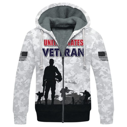 VETERAN NV-VTR-40 Premium Heavy Fleece Zip Hoodie