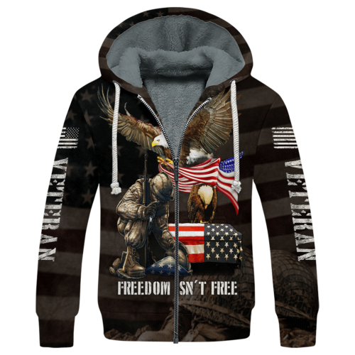 VETERAN NV-VTR-43 Premium Heavy Fleece Zip Hoodie