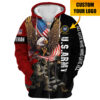 VETERAN HBLVTR66 Premium Microfleece Zip Hoodie
