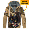 VETERAN HBLVTR53 Premium Heavy Fleece Zip Hoodie