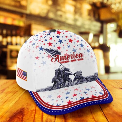 REMEMBER - HONOR - RESPECT - U.S VETERAN CAP