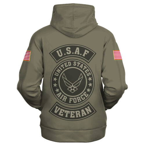VETERAN UXVET38-AF Premium Heavy Fleece Zip Hoodie
