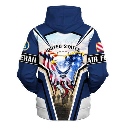 VETERAN UXVET33-AF Premium Heavy Fleece Zip Hoodie