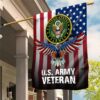 United States Veteran Flag Green Forever