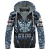 VETERAN UXVET27-AM2 Premium Heavy Fleece Zip Hoodie