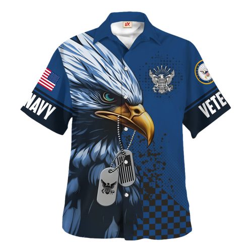 VETERAN UXVET18-NV Premium Hawaiian Shirt