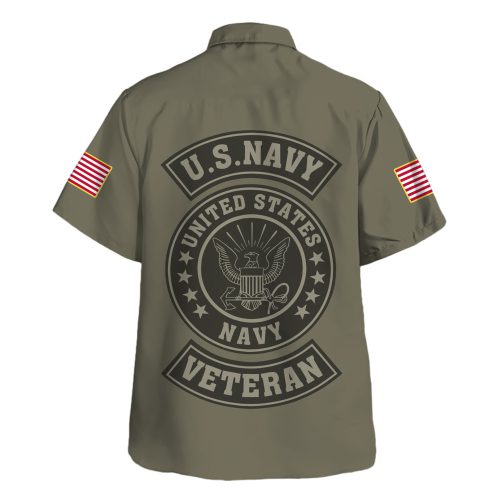 VETERAN UXVET38-NV Premium Hawaiian Shirt