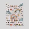 To My Son Blanket, Personalized Name Blanket, Lion Blanket, Family Throw Blanket - Blankets for boys, Gift Blanket