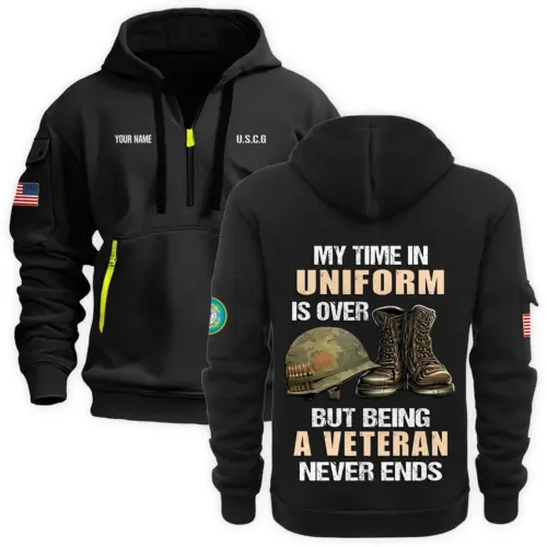 Personalized Name Father Day U.S. Coast Guard Veterans Classic Caps BLVTR250424A02CAPCG