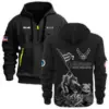 New Release Personalized Name U.S. Air Force Veteran Hoodie Half Zipper HBLVTR090424A01AF