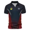 Collab Release Dark Blue Red Titleist Masters Tournament Vneck Polo Shirt All Over Prints  BLMT220724A2TLZVPL