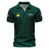 Adidas Golf Sport Dark Green Gradient Abstract Background Masters Tournament Vneck Polo Shirt Style Classic Polo Shirt For Men