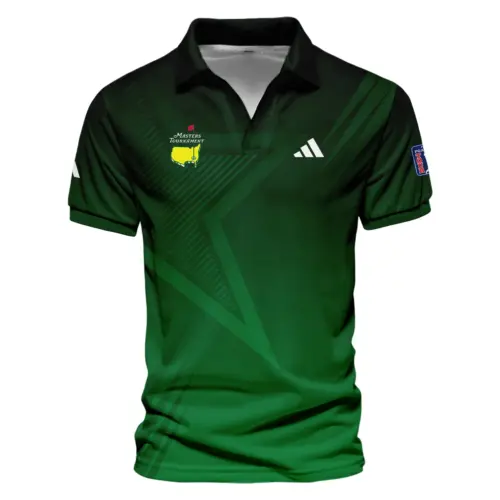 Adidas Updated Logo 125th U.S. Open Blue Gradient With White Straight Line Vneck Polo Shirt Style Classic Polo Shirt For Men