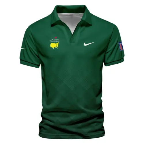 Golf Sport Green Gradient Stripes Pattern Nike Masters Tournament Vneck Polo Shirt Style Classic Polo Shirt For Men