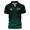 Rolex Masters Tournament Sport Jersey Pattern Dark Green Vneck Polo Shirt Style Classic Polo Shirt For Men