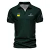 Gradient Dark Green Geometric Pattern Masters Tournament Ping Vneck Polo Shirt Style Classic Polo Shirt For Men