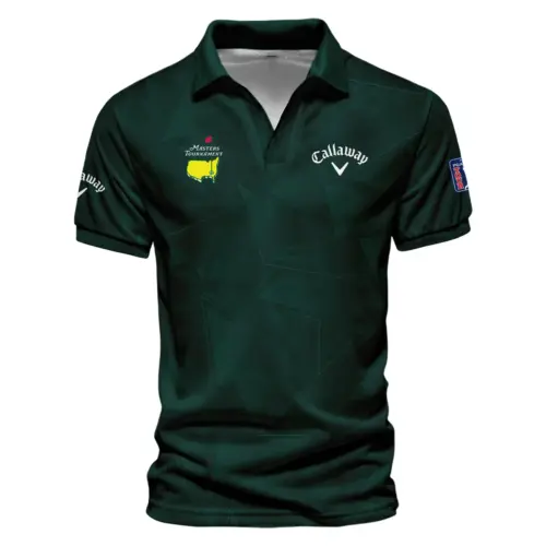 Dark Green Abstract Sport Masters Tournament Callaway Vneck Polo Shirt Style Classic Polo Shirt For Men