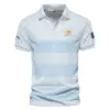 V-neck Polo Shirt Titleist Presidents Cup Light Blue Background Line Blue HOPDC120724A01TLZVPL