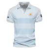 V-neck Polo Shirt Titleist Presidents Cup Light Blue Background Line Blue HOPDC120724A01TLZVPL