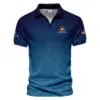Presidents Cup Light Blue Line White Pattern Callaway Vneck Polo Shirt Style Classic