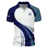 Titleist Updated Logo 125th U.S. Open Golf Blue Red White Background Vneck Polo Shirt Style Classic Polo Shirt For Men